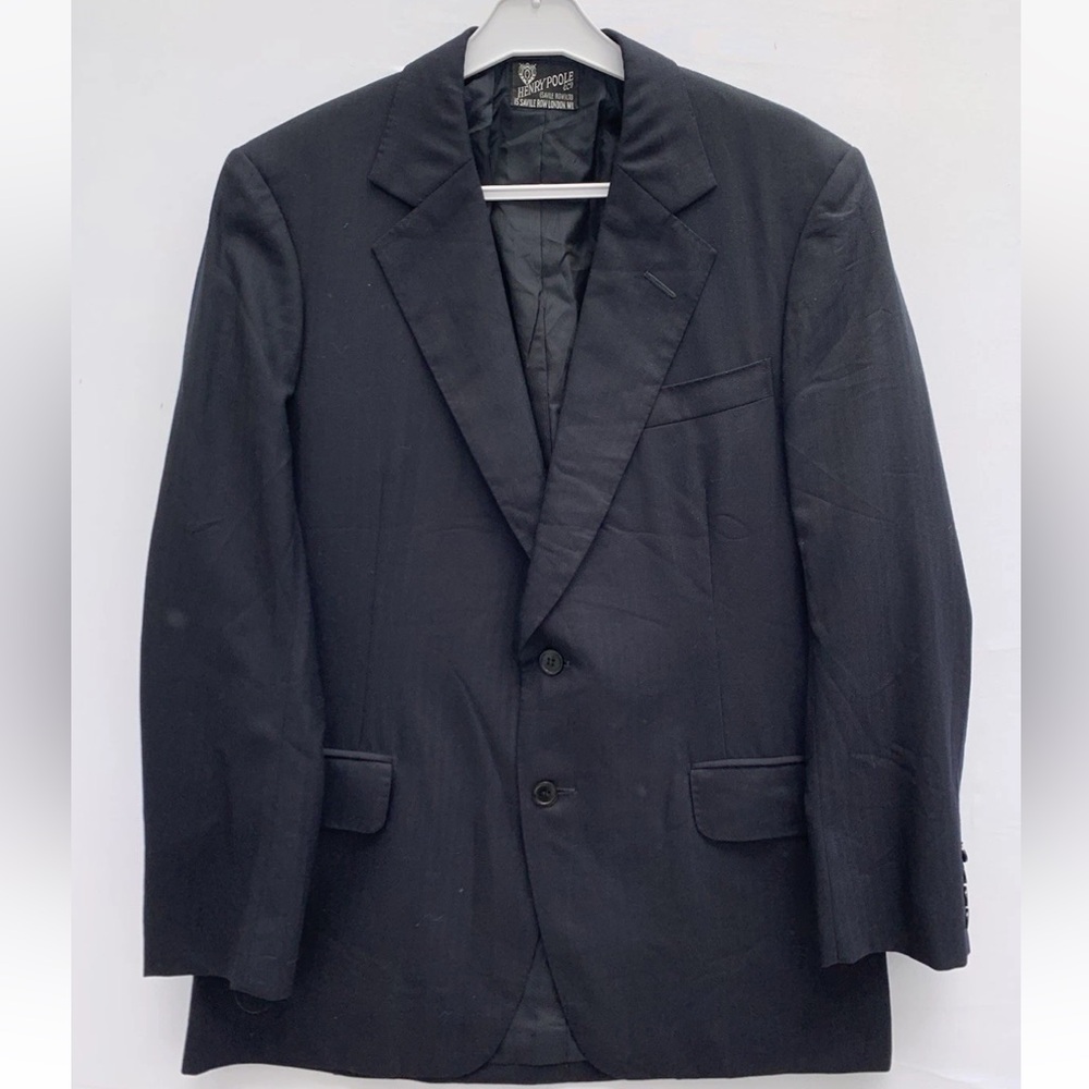 Henry Poole Bespoke Savile Row Blazer | Handcrafted in England by Master Tailor